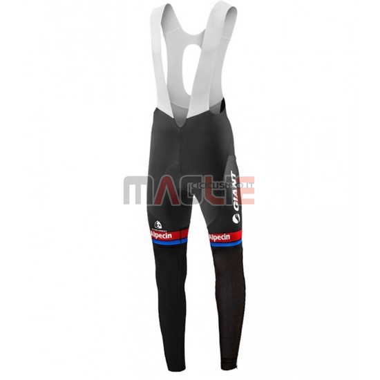 Maglia Giant manica lunga 2016 nero e rosso
